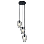 Oriel Lighting Indoor Pendants Oriel OLAM 3LT TRILIGHT Pendant Lights-For-You OL68763BK