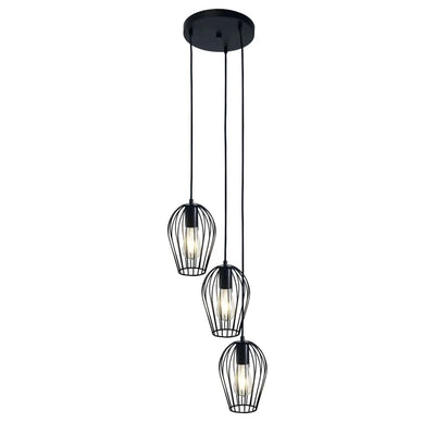 Oriel Lighting Indoor Pendants Oriel OLAM 3LT TRILIGHT Pendant Lights-For-You OL68763BK