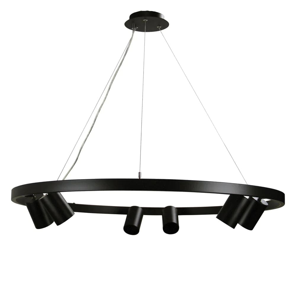 Oriel Lighting Indoor Pendants Pano Pendant Light 6Lt in Black Lights-For-You OL56096BK 9324879219976