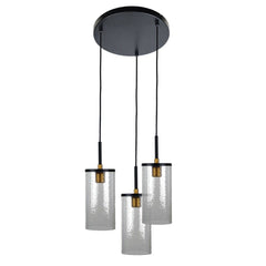 Oriel Lighting Indoor Pendants Raymont 1Lt,3Lt Pendant Light Lights-For-You SL63403BK 9324879223133