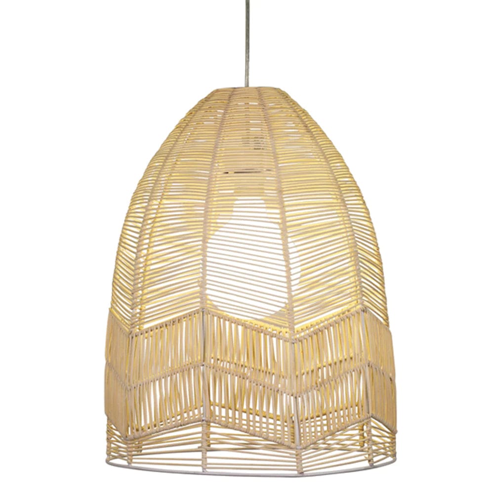 Oriel Lighting Indoor Pendants Serang 35 Cane Pendant Shade Only in Natural, Black or White Lights-For-You