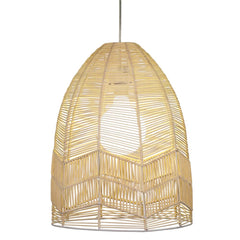 Oriel Lighting Indoor Pendants Serang 35 Cane Pendant Shade Only in Natural, Black or White Lights-For-You