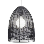Oriel Lighting Indoor Pendants Serang 35 Cane Pendant Shade Only in Natural, Black or White Lights-For-You