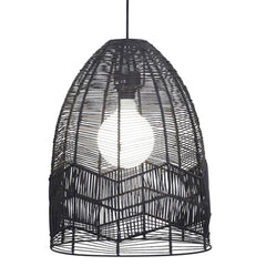 Oriel Lighting Indoor Pendants Serang 35 Cane Pendant Shade Only in Natural, Black or White Lights-For-You