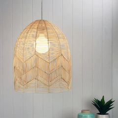 Oriel Lighting Indoor Pendants Tanah Natural Rattan Cane Pendant Shade Lights-For-You OL64455 9324879218283