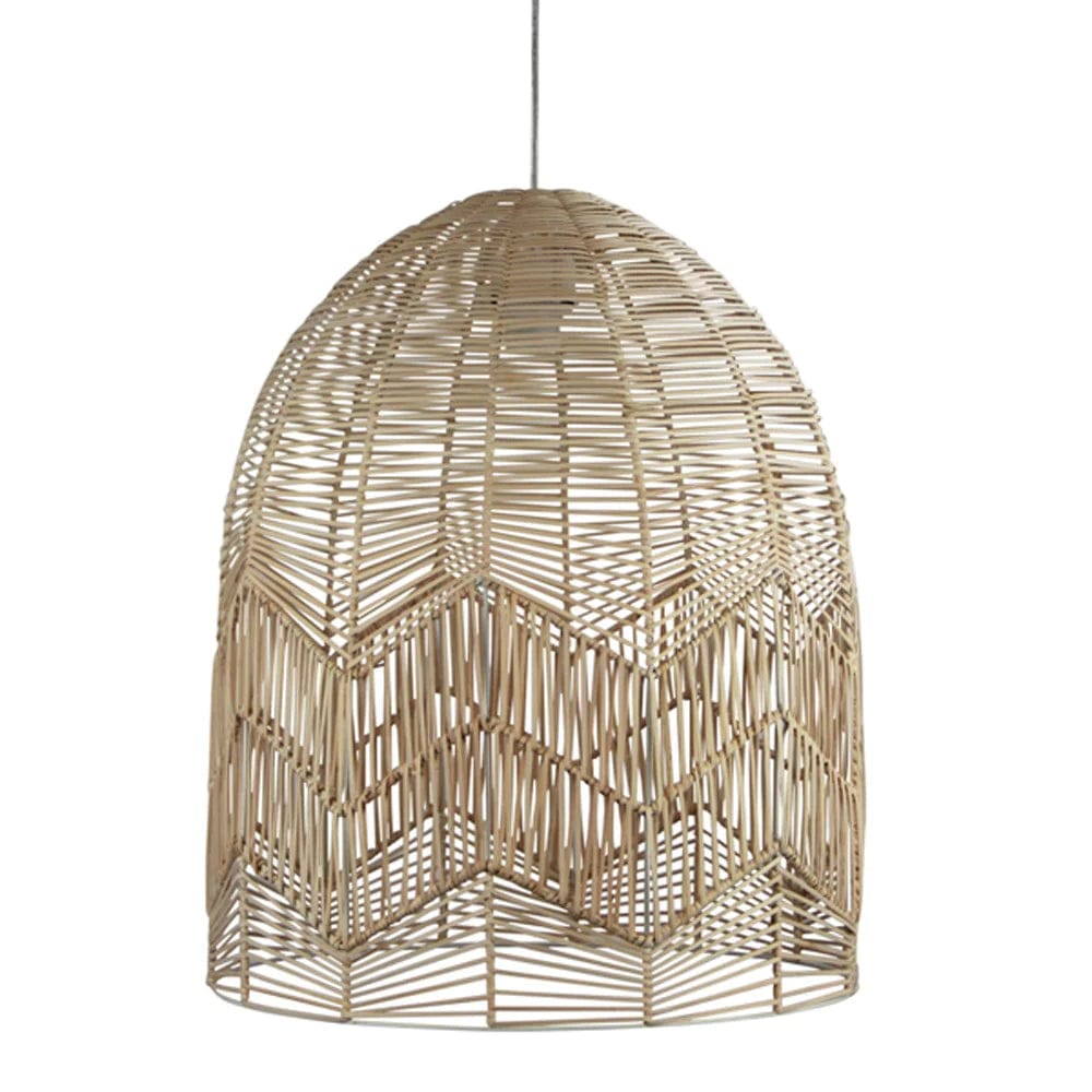 Oriel Lighting OL64455 Tanah Natural Rattan Cane Pendant Shade