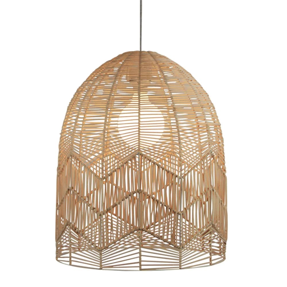 Oriel Lighting Indoor Pendants Tanah Natural Rattan Cane Pendant Shade Lights-For-You OL64455 9324879218283