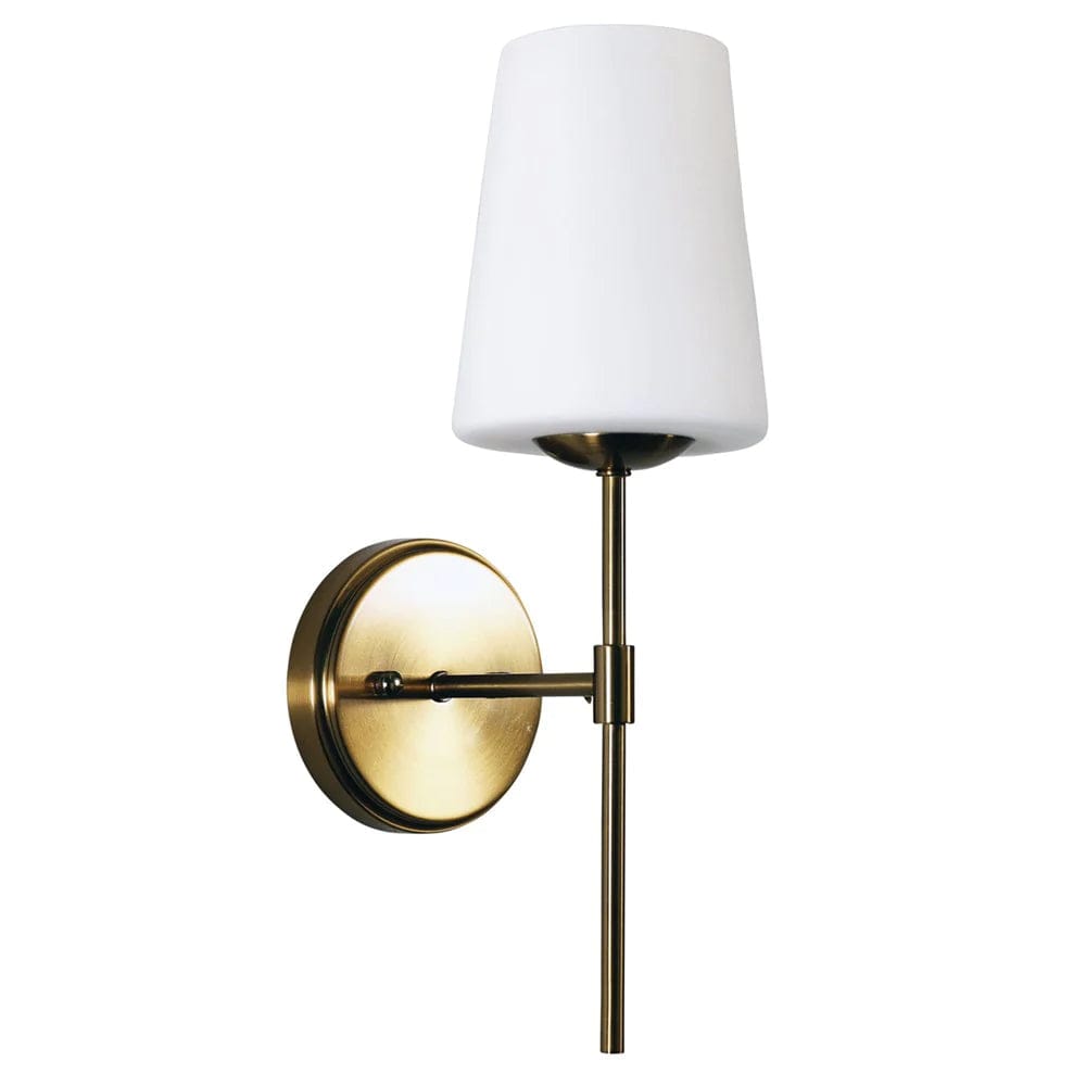 Oriel Lighting Indoor Wall Lights Kinbury Indoor Wall Light in Black or Satin Brass Lights-For-You OL69463SB 9324879224949