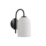 Oriel Lighting Indoor Wall Lights Oriel Arley Opal Matt Wall Light Lights-For-You OL69551BK