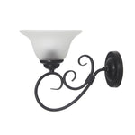 Oriel Lighting Indoor Wall Lights Oriel Gaston II Traditional Frost Lights-For-You OL65901BK