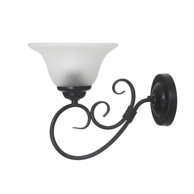 Oriel Lighting Indoor Wall Lights Oriel Gaston II Traditional Frost Lights-For-You OL65901BK