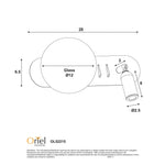 Oriel Lighting Indoor Wall Lights Oriel Harlow Wall Light Lights-For-You