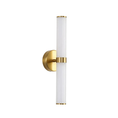 Oriel Lighting Indoor Wall Lights Oriel Lighting Sassy Satin Brass Ribbed Lights-For-You OL51445SB