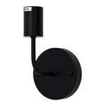 Oriel Lighting Indoor Wall Lights Pip Indoor Wall Light 1Lt in Brushed Brass, Black or White Lights-For-You OL69288BK 9324879222372