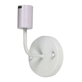 Oriel Lighting Indoor Wall Lights Pip Indoor Wall Light 1Lt in Brushed Brass, Black or White Lights-For-You OL69288WH 9324879222389