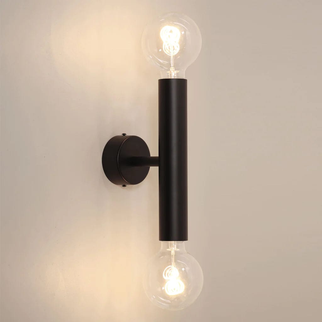 Oriel Lighting Indoor Wall Lights Black Toli Twin Indoor LED Wall Light Lights-For-You OL54402BK