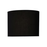 Oriel Lighting Lamp Shades Oriel Lighting 40cm Poly Cotton Drum Shade Black Lights-For-You OL91961BK