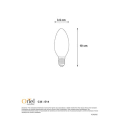 Oriel Lighting LED Globes Oriel Lighting Matt Opal Filament Lights-For-You A-LED-25704427