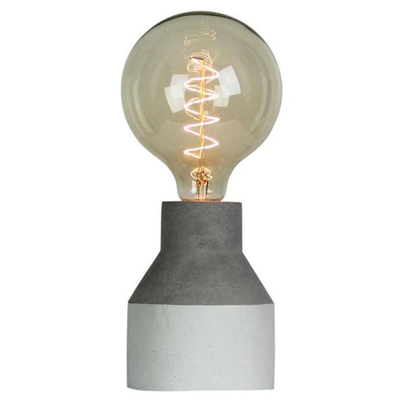 Oriel Lighting Lighting Accessories Neba 2 Lamp Base Industrial Concrete & White Lights-For-You OL98821 9324879211031