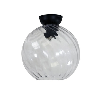 Oriel Lighting Lighting Accessories Oriel TWIST.20 DIY BK Textured Clear Glass Lights-For-You OL2262BK