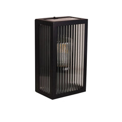 Oriel Lighting Lighting Oriel Chicago 1 Light Reeded Glass Lights-For-You OL7651BK