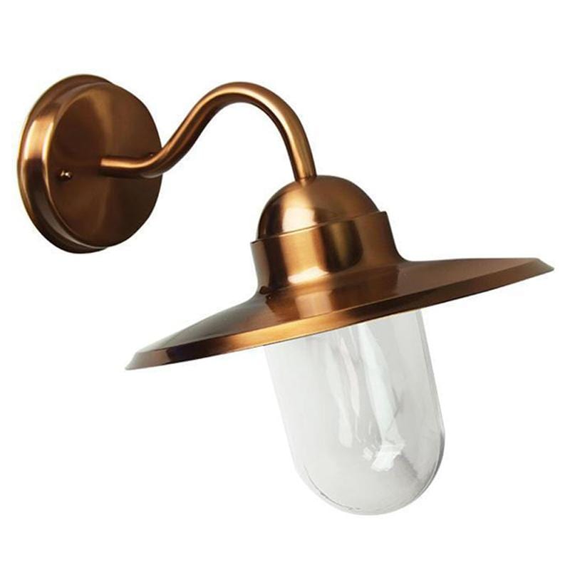 Oriel Lighting Outdoor Wall Lights Alley Wall Light in Black or Copper Lights-For-You OL7880CO 9324879208512