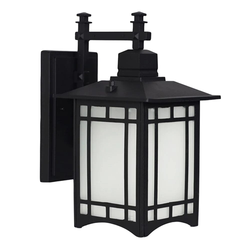 Oriel Lighting Outdoor Wall Lights Horsham Outdoor Wall Light 1Lt Black Lights-For-You OL7371BK 9324879224529