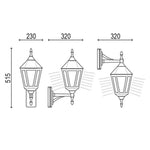 Oriel Lighting Outdoor Wall Lights Ibiza Outdoor Coach Light 1L Lights-For-You