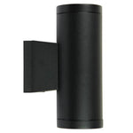 Oriel Lighting Outdoor Wall Lights Metro Outdoor Wall Light Twin in Black Lights-For-You SG71302BK 9324879212625