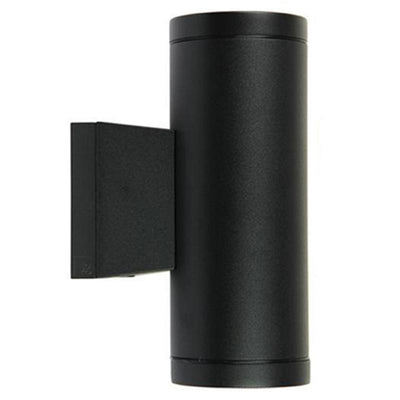 Oriel Lighting Outdoor Wall Lights Metro Outdoor Wall Light Twin in Black Lights-For-You SG71302BK 9324879212625