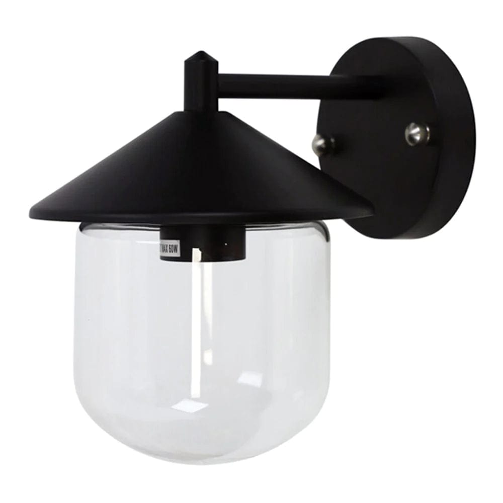 Oriel Lighting Outdoor Wall Lights Monza Outdoor Wall Light 1Lt Lights-For-You OL7240BK 9324879222846