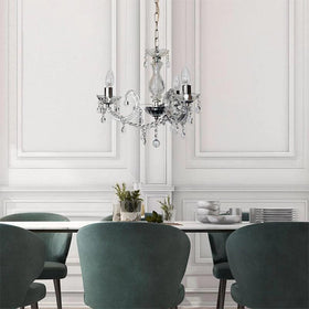 Oriel Lighting Pendant Light Glass Crystal Chandelier in 3 Lights-For-You OL68710/3CL
