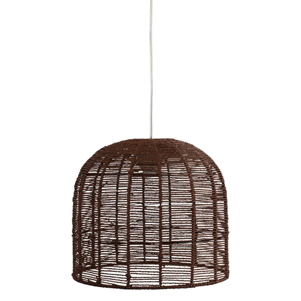 Oriel Lighting Pendant Shades Accessories - Poppa Woven Pendant Shade Only in Brown Lights-For-You OL64464 9324879222426