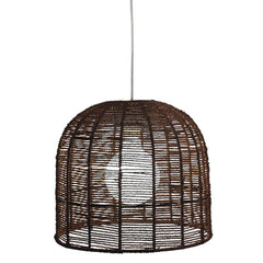 Oriel Lighting Pendant Shades Accessories - Poppa Woven Pendant Shade Only in Brown Lights-For-You OL64464 9324879222426