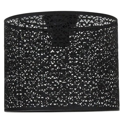 Oriel Lighting Shade Bursa DIY Shade in Black/White/Chrome Lights-For-You OL2267BK 9324879216159