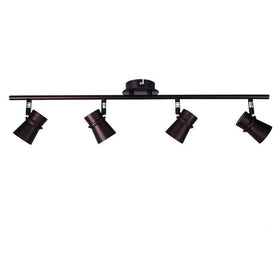 Oriel Lighting Spot Lights Yarra Spot Light Wall Mounted 4 Lights Lights-For-You OL58811/4BK 9324879217330