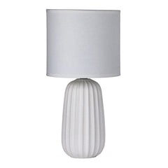 Oriel Lighting Table Lamps Benjy.20 Ceramic Table Lamp 1Lt Lights-For-You OL90110WH 9324879221177