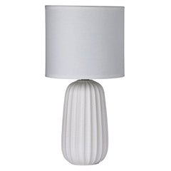 Oriel Lighting Table Lamps Benjy.25 Ceramic Table Lamp 1Lt Lights-For-You OL90111WH 9324879221214