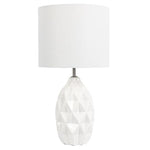 Oriel Lighting Table Lamps Ceramic Table Lamp With Glossy Ivory Glaze Lights-For-You OL98870 9324879218627