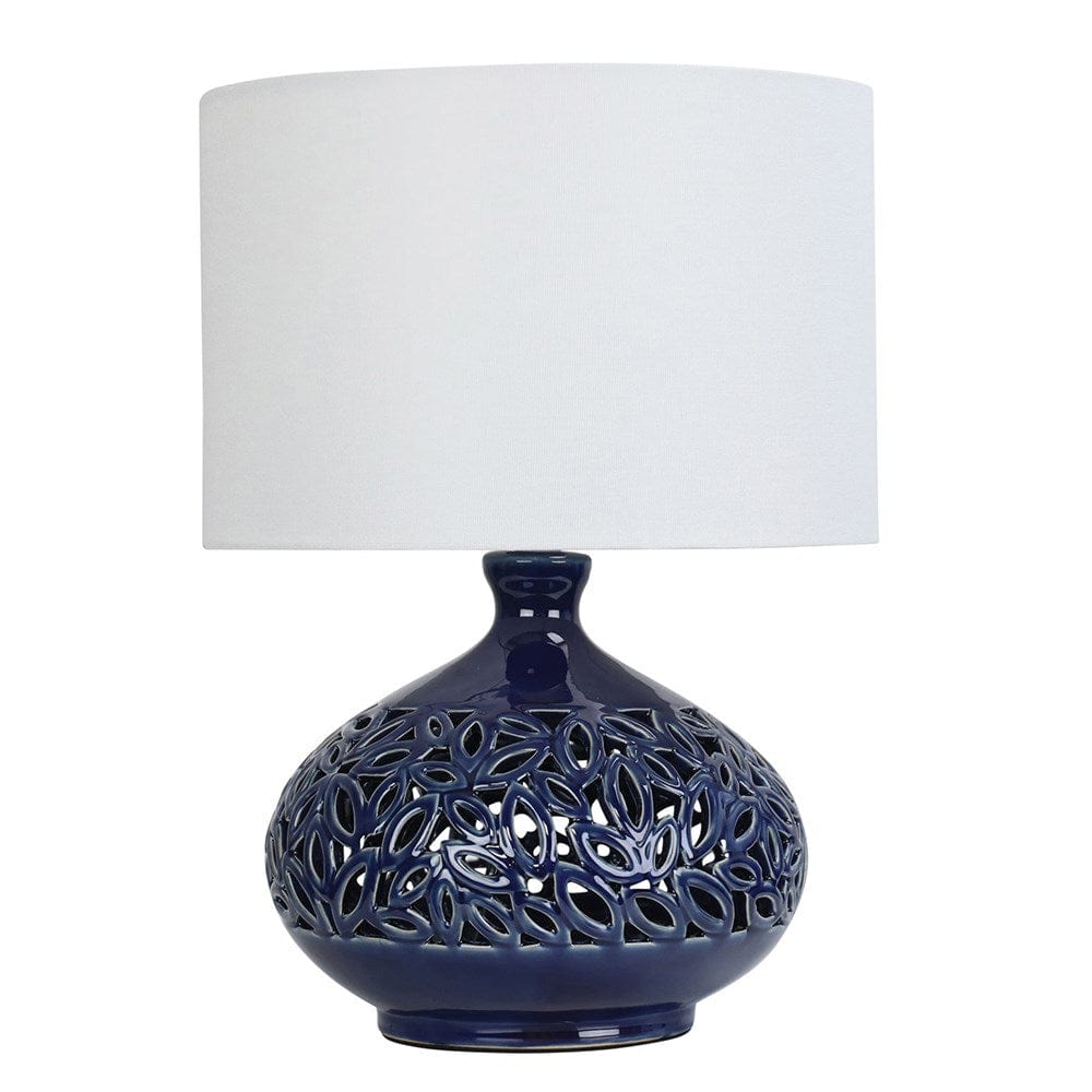 Oriel Lighting Table Lamps Douglas Table Lamp in Blue Lights-For-You OL94528 9324879222792