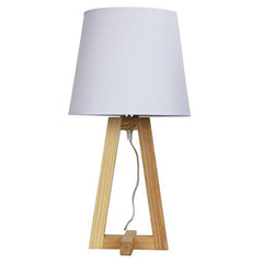 Oriel Lighting Table Lamps Edra Scandi Wooden Table Lamp Lights-For-You OL93531WH 9324879217569