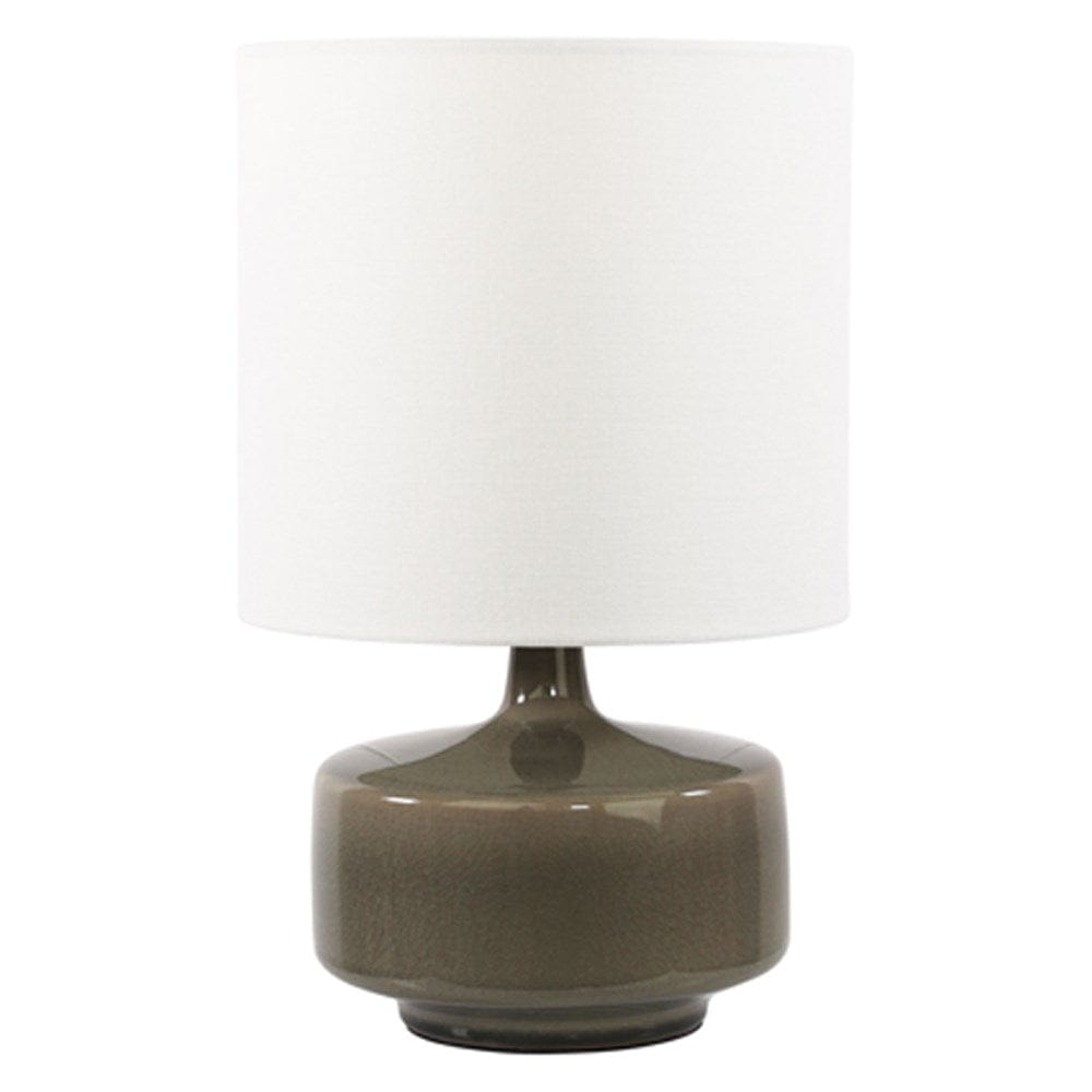 Oriel Lighting Table Lamps Fawn Ceramic Table Lamp Grey Lights-For-You OL94534 9324879224123