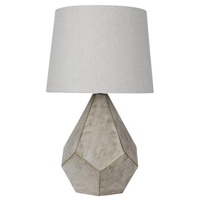 Oriel Lighting Table Lamps Geometric Ivory & Gold Table Lamp Lights-For-You OL98865 9324879214926