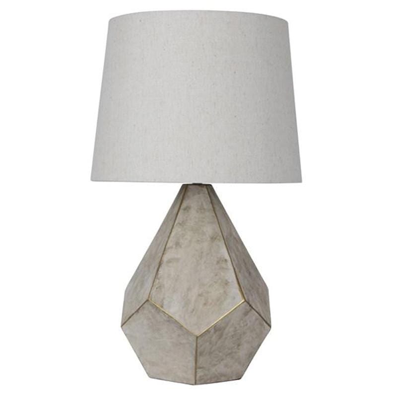 Oriel Lighting Table Lamps Geometric Ivory & Gold Table Lamp Lights-For-You OL98865 9324879214926