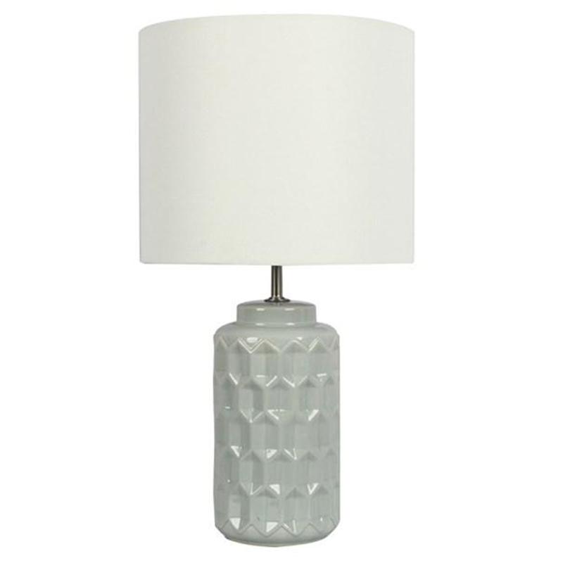 Oriel Lighting Table Lamps Helge Table Lamp in Grey Lights-For-You OL98871 9324879218634