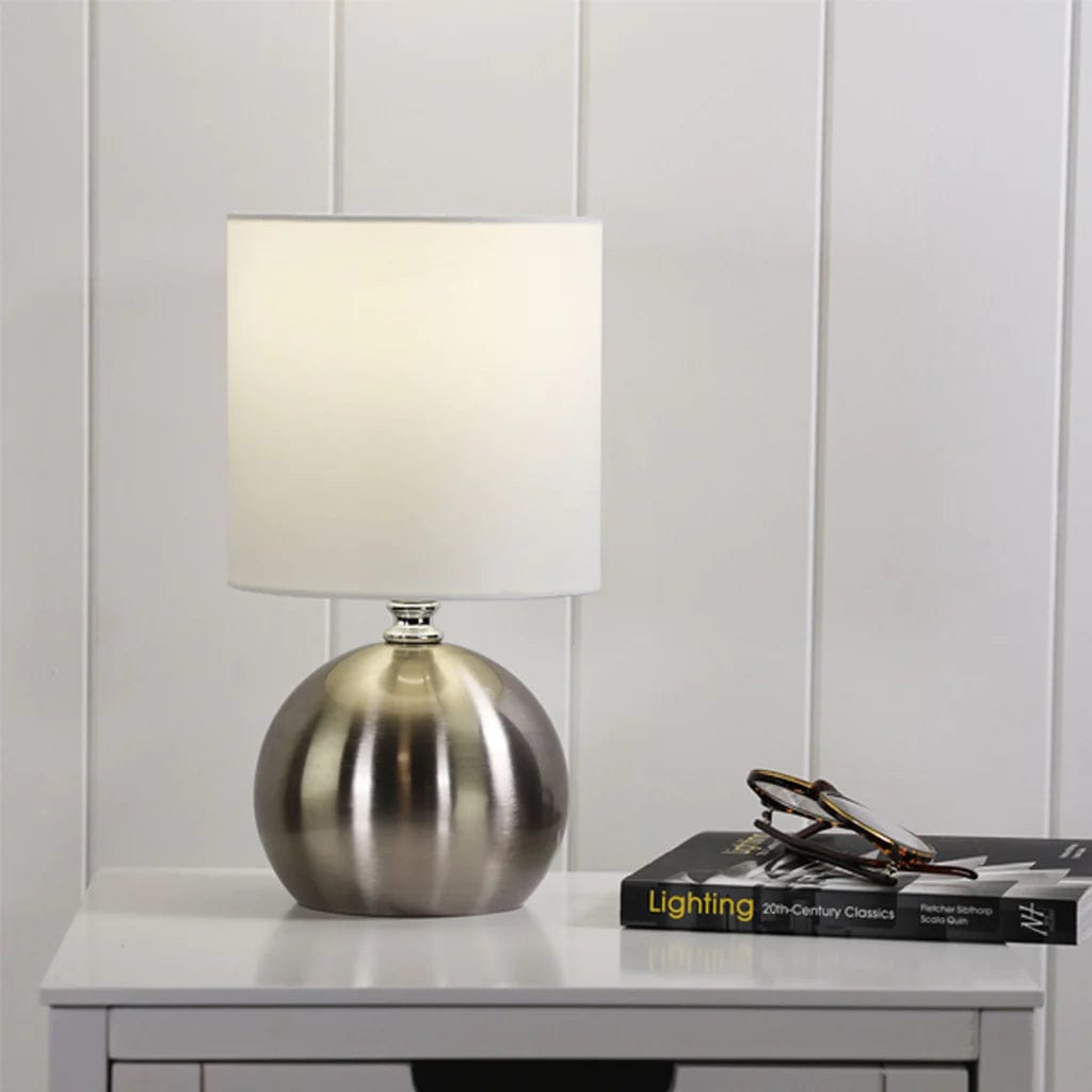 Oriel Lighting Table Lamps Lotti Touch Table Lamp Antique Brass, Brushed Chrome, Gunmetal Lights-For-You