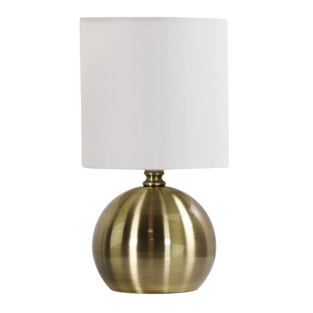 Oriel Lighting Table Lamps Lotti Touch Table Lamp Antique Brass, Brushed Chrome, Gunmetal Lights-For-You LF9201AB 9324879202237