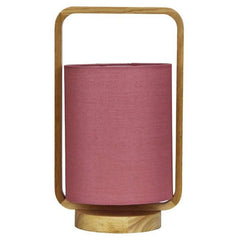 Oriel Lighting Table Lamps Pink Lucia Woden Table Lamp Lights-For-You OL93611PK