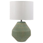 Oriel Lighting Table Lamps Maya Ceramic Table Lamp Green Lights-For-You OL94537 9324879224154