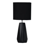 Oriel Lighting Table Lamps Shelly Ceramic Table Lamp in Black or White Lights-For-You OL90115BK 9324879221221